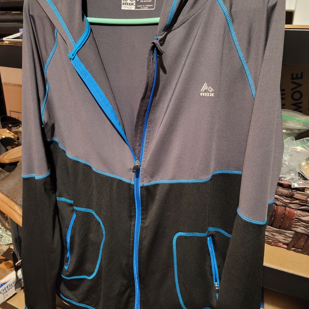 Reebok Black and Blue Hoodie